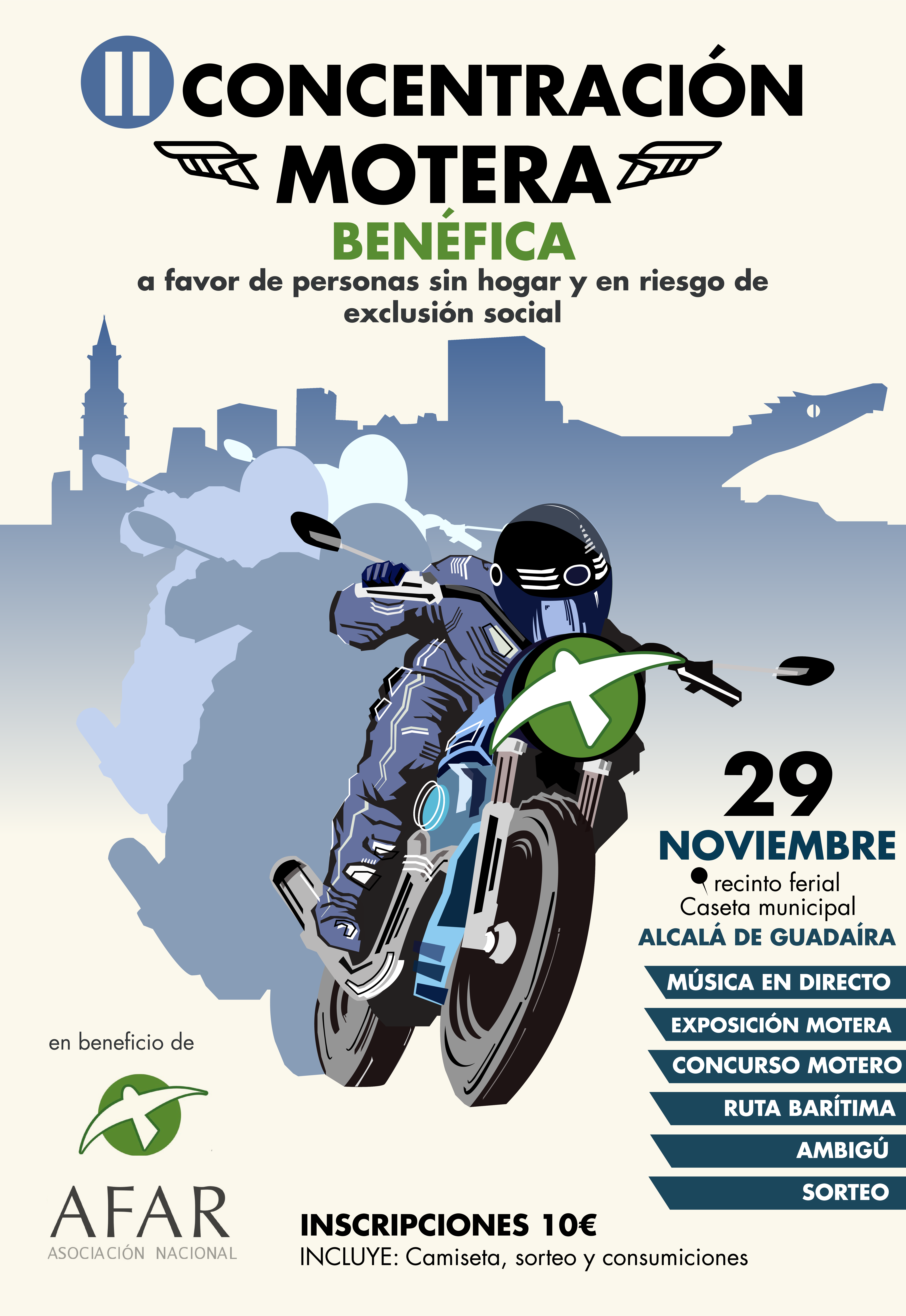 Concentración Motera Benéfica AFAR 2025